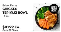 Bristol Farms Bristol Farms CHICKEN TERIYAKI BOWL offer