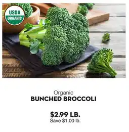 Bristol Farms Organic Bunched Broccoli offer