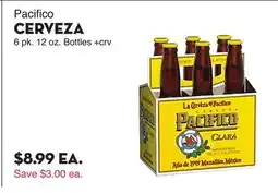 Bristol Farms Pacifico CERVEZA offer