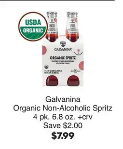 Bristol Farms Galvanina Organic Non-Alcoholic Spritz offer