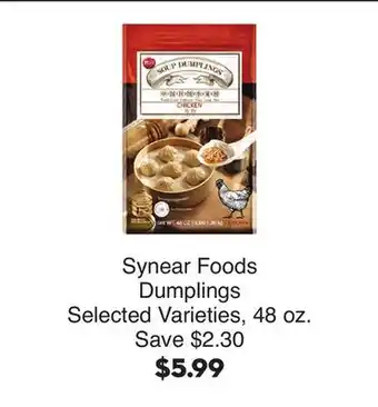 Bristol Farms Synear Foods Dumplings offer