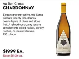 Bristol Farms Au Bon Climat CHARDONNAY offer