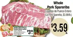 Big Saver Foods Whole Pork Spareribs offer