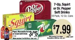 Big Saver Foods 7-Up, Squirt or Dr. Pepper Soft Drinks offer