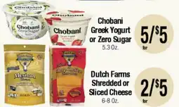 Big Saver Foods Chobani Greek Yogurt or Zero Sugar offer