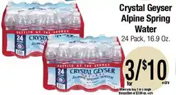 Big Saver Foods Crystal Geyser Alpine Spring Water offer