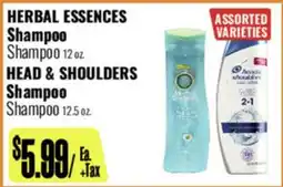R Ranch Markets HERBAL ESSENCES Shampoo HEAD & SHOULDERS Shampoo offer
