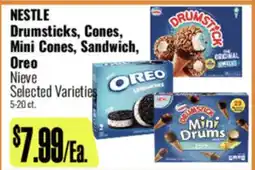 R Ranch Markets NESTLE Drumsticks, Cones, Mini Cones, Sandwich, Oreo Nieve offer