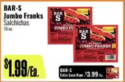 R Ranch Markets BAR-S Jumbo Franks Salchichas offer