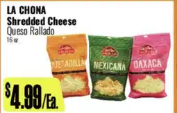 R Ranch Markets LA CHONA Shredded Cheese offer