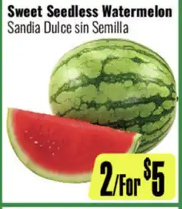 R Ranch Markets Sweet Seedless Watermelon offer