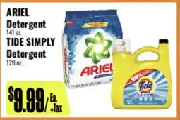R Ranch Markets ARIEL Detergent 141 oz. TIDE SIMPLY Detergent 128 oz offer