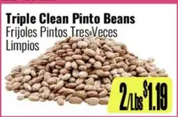 R Ranch Markets Frijoles Pintos Tres Veces Limpios offer