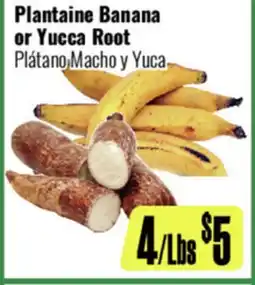 R Ranch Markets Plantain Macho or Yucca Root offer