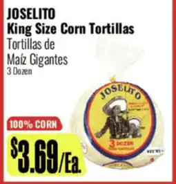 R Ranch Markets JOSELITO King Size Corn Tortillas offer