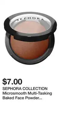 Kohl's SEPHORA COLLECTION Microsmooth Multi-Tasking Baked Face Powder Foundation offer
