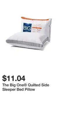 Kohl's The Big One Quilted Side Sleeper Bed Pillow offer