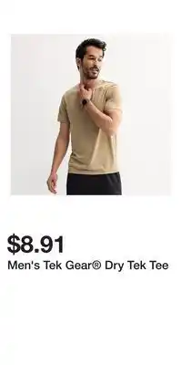 Kohl's Men's Tek Gear Dry Tek Tee offer
