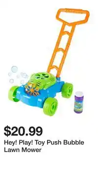 Kohl's Hey! Play! Toy Push Bubble Lawn Mower offer