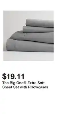 Kohl's The Big One Extra Soft Sheet Set with Pillowcases offer