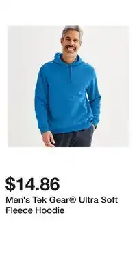 Kohl's Men's Tek Gear Ultra Soft Fleece Hoodie offer