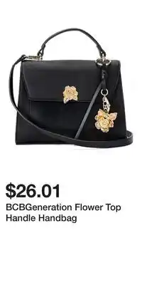 Kohl's BCBGeneration Flower Top Handle Handbag offer