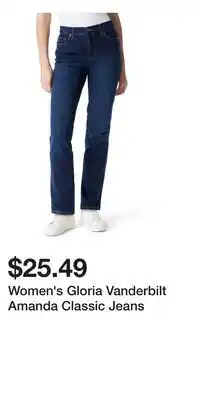 Kohl's Women's Gloria Vanderbilt Amanda Classic Jeans offer