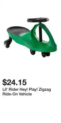 Kohl's Lil' Rider Hey! Play! Zigzag Ride-On Vehicle offer