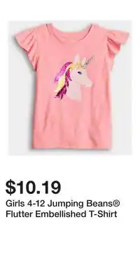 Kohl's Girls 4-12 Jumping Beans Flutter Embellished T-Shirt offer