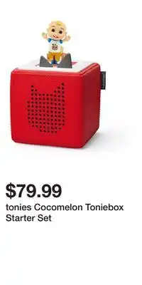 Kohl's tonies Cocomelon Toniebox Starter Set offer