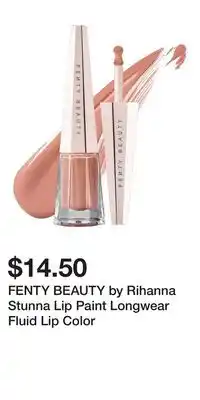 Kohl's FENTY BEAUTY by Rihanna Stunna Lip Paint Longwear Fluid Lip Color offer