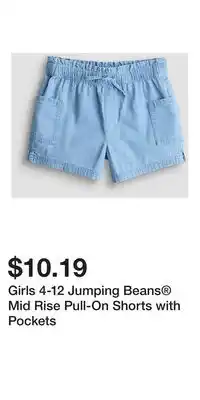 Kohl's Girls 4-12 Jumping Beans Mid Rise Pull-On Shorts with Pockets offer