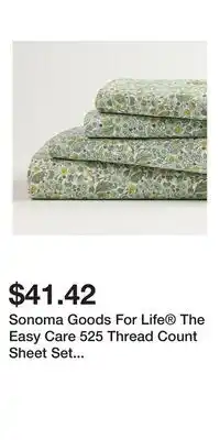 Kohl's Sonoma Goods For Life The Easy Care 525 Thread Count Sheet Set with Pillowcases offer