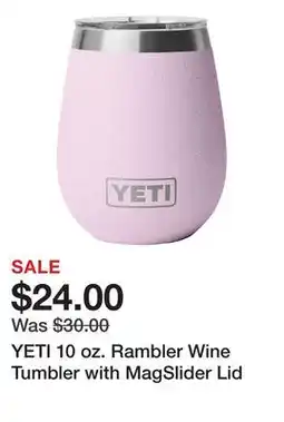 Dick's Sporting Goods YETI 10 oz. Rambler Wine Tumbler with MagSlider Lid offer