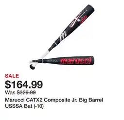 Dick's Sporting Goods Marucci CATX2 Composite Jr. Big Barrel USSSA Bat (-10) offer