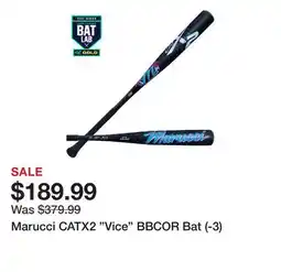 Dick's Sporting Goods Marucci CATX2 Vice BBCOR Bat (-3) offer