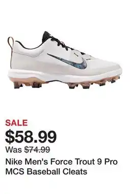 Dick's Sporting Goods Nike Men's Force Trout 9 Pro MCS Baseball Cleats offer