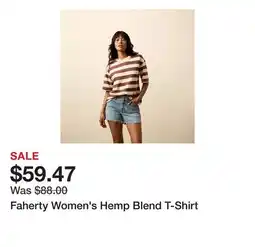 Dick's Sporting Goods Faherty Women's Hemp Blend T-Shirt offer