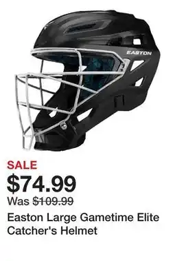Dick's Sporting Goods Easton Large Gametime Elite Catcher's Helmet offer
