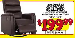 Ollie's JORDAN RECLINER offer
