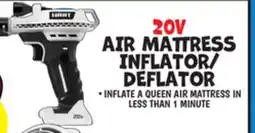 Ollie's HART 20V AIR MATTRESS INFLATOR/ DEFLATOR offer