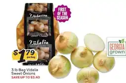Winn Dixie 3 lb Bag Vidalia Sweet Onions offer
