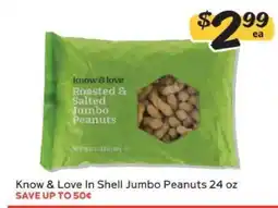 Winn Dixie Know & Love In Shell Jumbo Peanuts offer