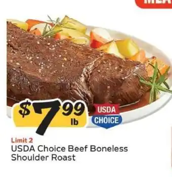 Winn Dixie USDA Choice Beef Boneless Shoulder Roast offer