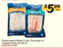 Winn Dixie Fisherman's Wharf Cod, Flounder or Tilapia Fillets offer
