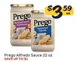 Winn Dixie Prego Alfredo Sauce 22 oz offer