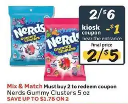 Winn Dixie Nerds Gummy Clusters offer