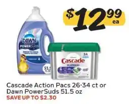 Winn Dixie Cascade Action Pacs or Dawn PowerSuds offer