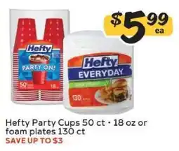 Winn Dixie Hefty Party Cups or Foam Plates offer
