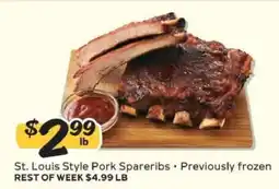 Winn Dixie St. Louis Style Pork Spareribs offer
